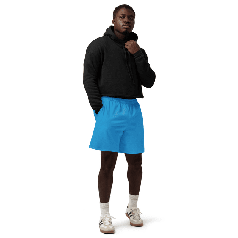 Kicxs Unisex Cotton Long Shorts - Lt Blue