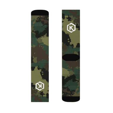 Kicxs Crew Socks - Green Camo 1