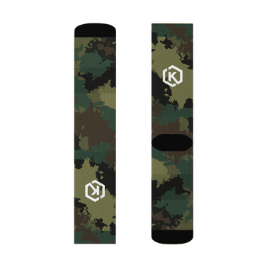 Kicxs Crew Socks - Green Camo 2