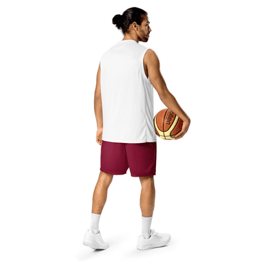 Kicxs Unisex Mesh Shorts - Burgundy 1