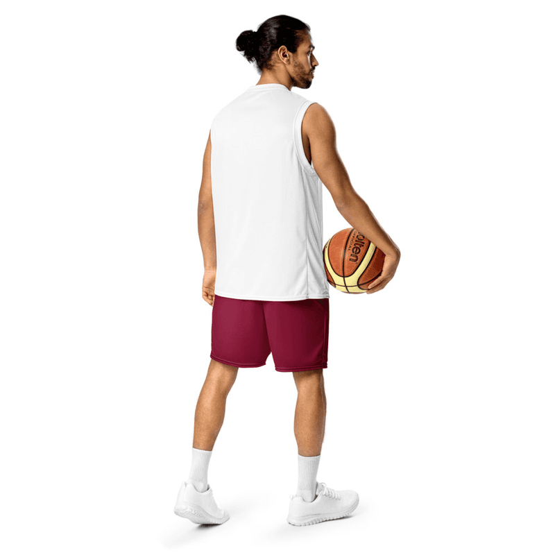 Kicxs Unisex Mesh Shorts - Burgundy