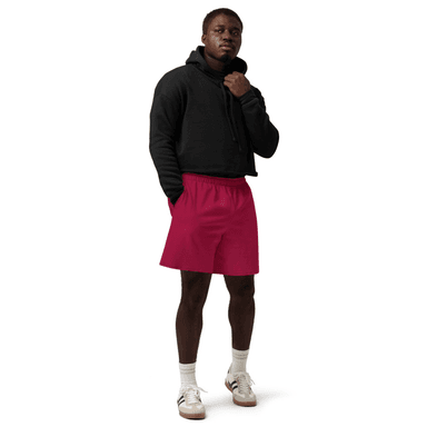 Kicxs Unisex Cotton Long Shorts - Burgundy 1