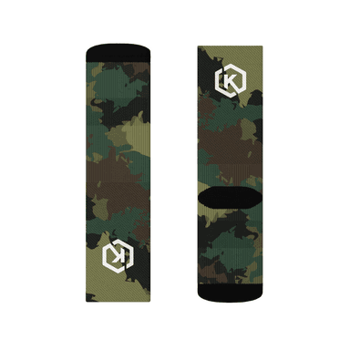 Kicxs Crew Socks - Green Camo 3