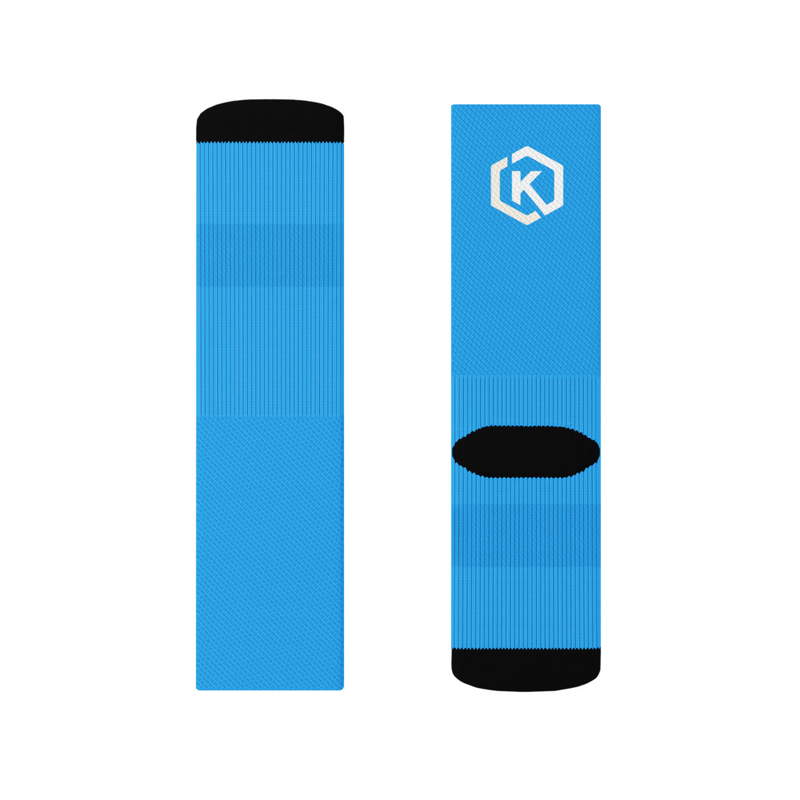 Kicxs Crew Socks - Lt Blue 3
