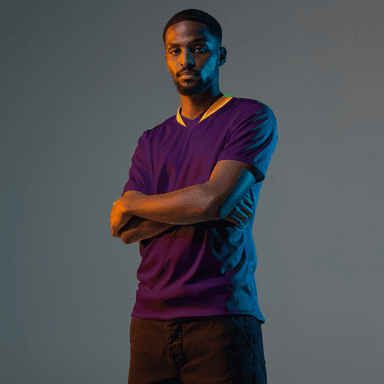 Kicxs Unisex Sports Jersey - Purple/Gold 1