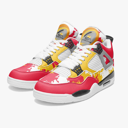 Kicxs Chiefs High-Top Sneakers -White Sole