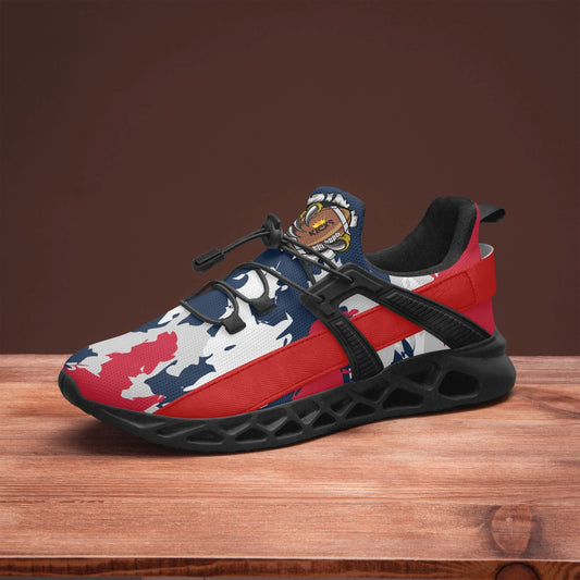 Kicxs Patriots Camo Mesh Running Shoes