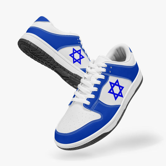 Star Of David Low-Top Leather Sneakers