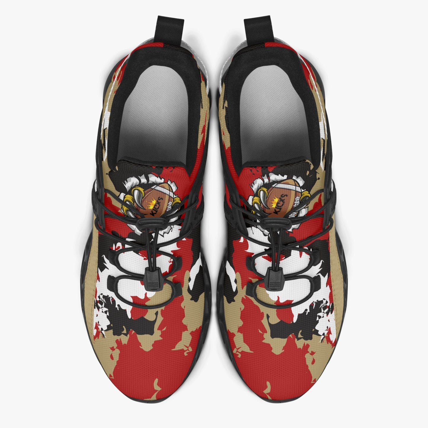 Kicxs Forty-Niners Camo Mesh Running Shoes