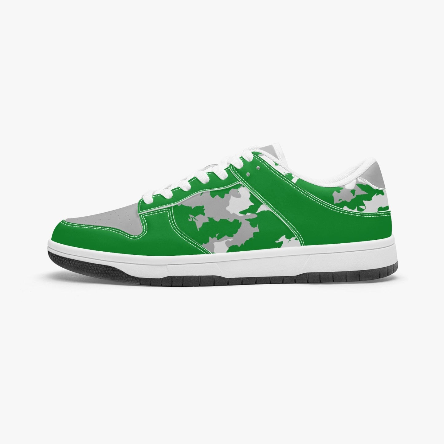 Kicxs Kelly Green Low-Top Leather Sneakers