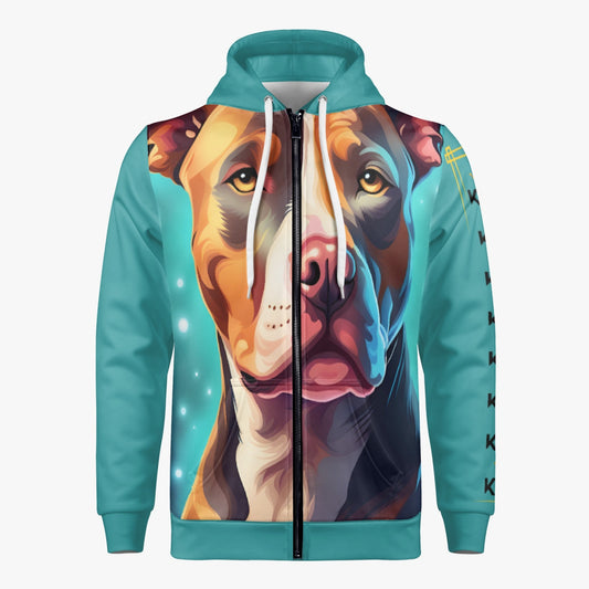 KICXS Pitbull Men's Full Zip Up Hoodie