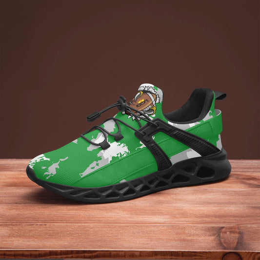 Kicxs Eagles Kelly Green Camo Mesh Running Shoes