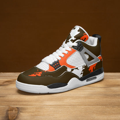 Kicxs Browns High-Top Sneakers -White Sole