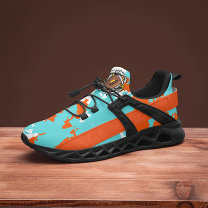 Kicxs Dolphins Camo Mesh Running Shoes