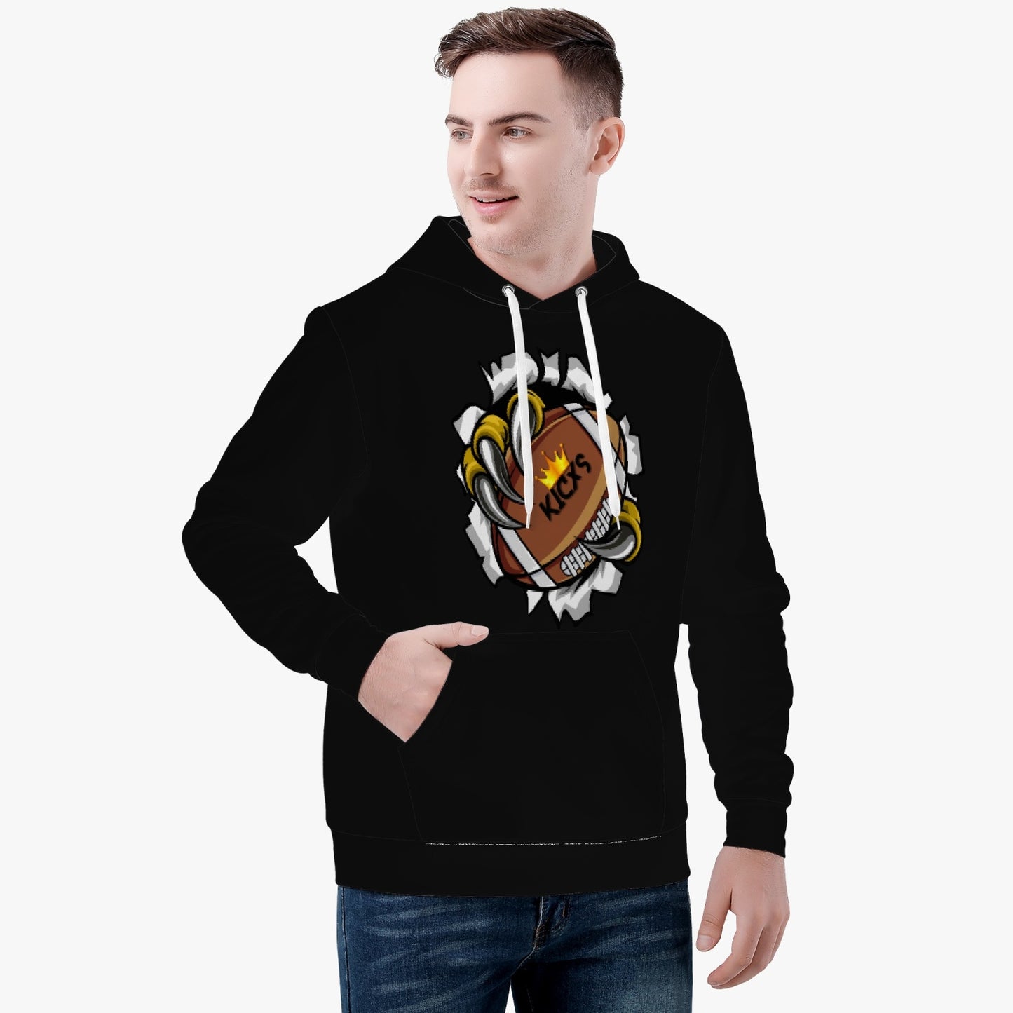 Kicxs Football Apparel Hoodie-Black