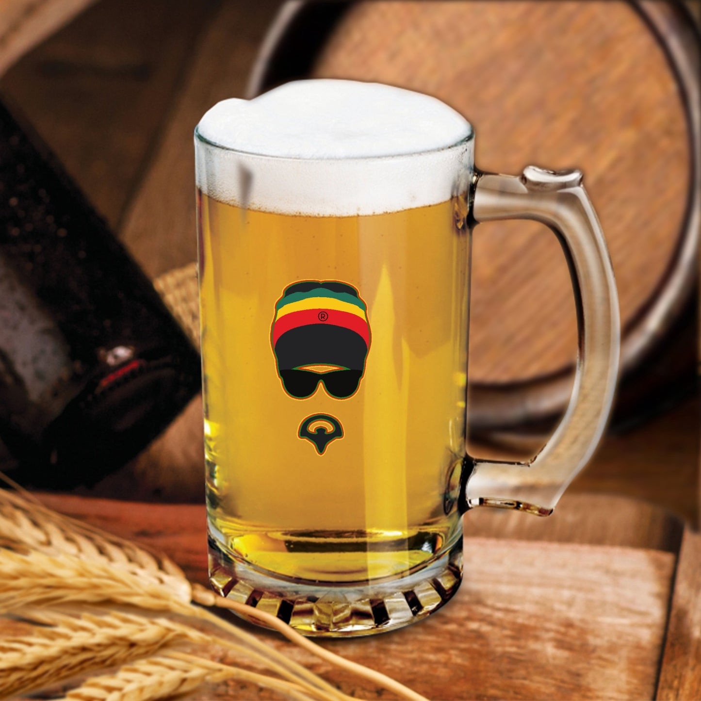 Rastaman 16oz Beer Mug