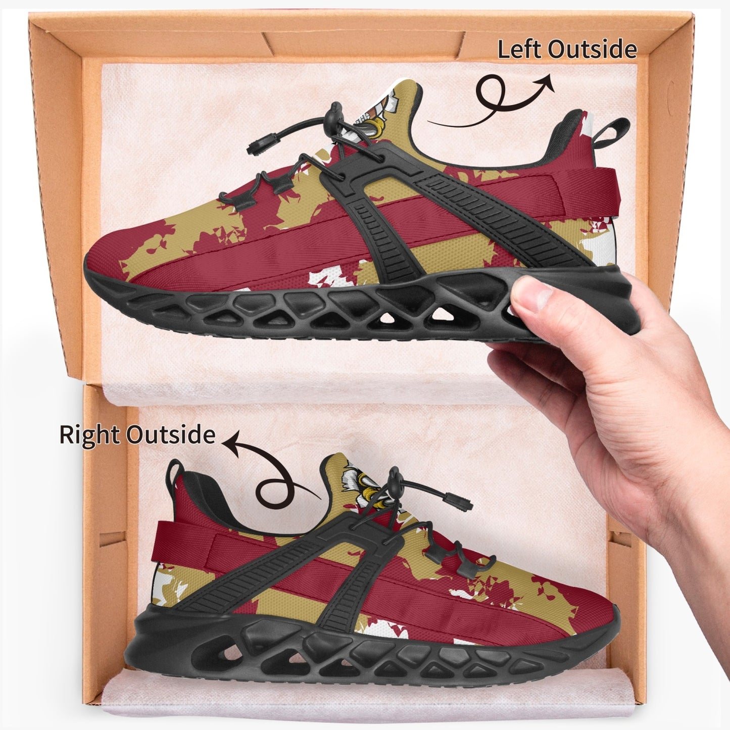 Kicxs Florida State Camo Mesh Running Shoes