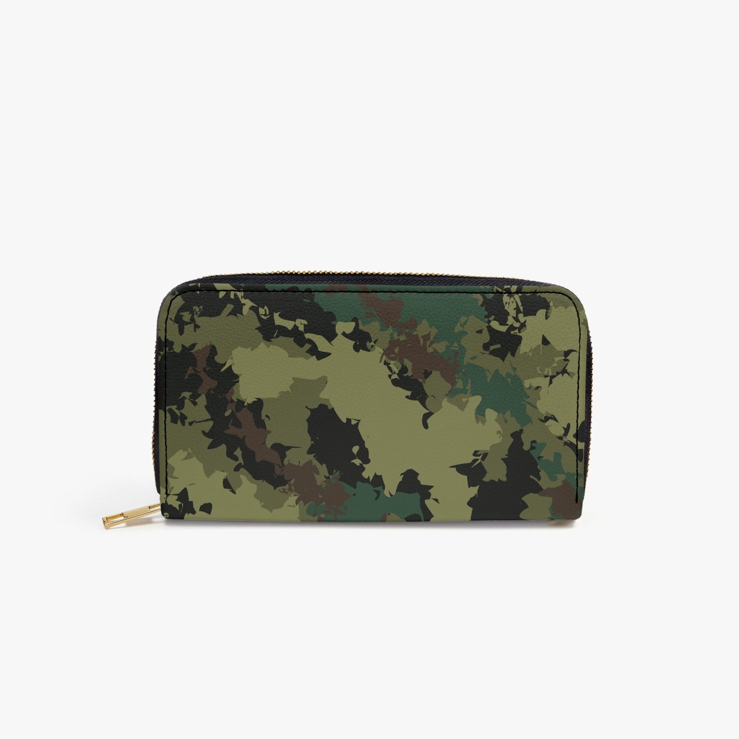 Kicxs Camouflage PU Leather Strap Zipper Wallet