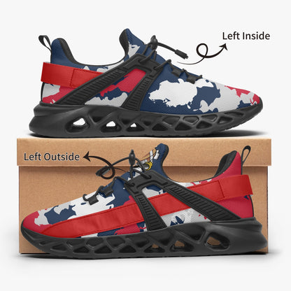 Kicxs Patriots Camo Mesh Running Shoes