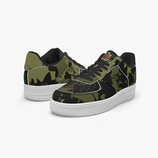 Kicxs Camouflage Low-Top Leather Sports Sneakers