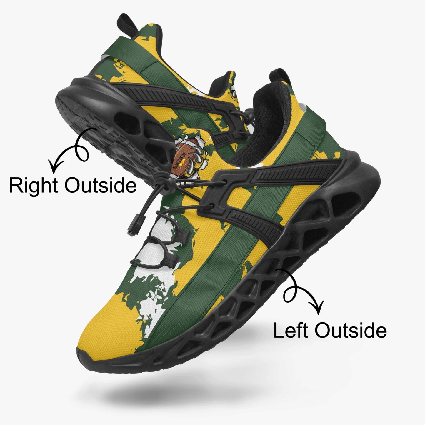 Kicxs Packers Camo Mesh Running Shoes