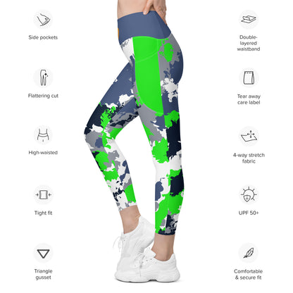 Kicxs Seahawks Leggings with pockets