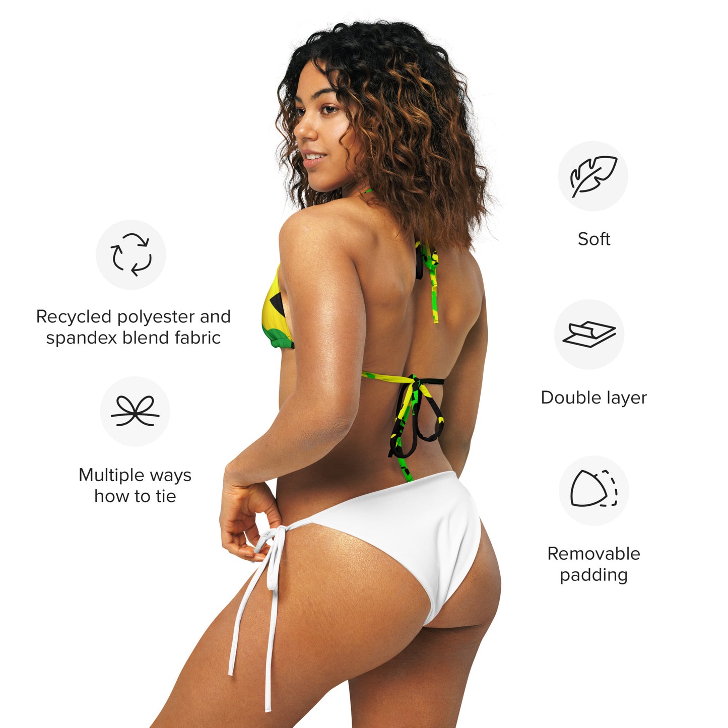 Rastaman Jamaican string bikini top