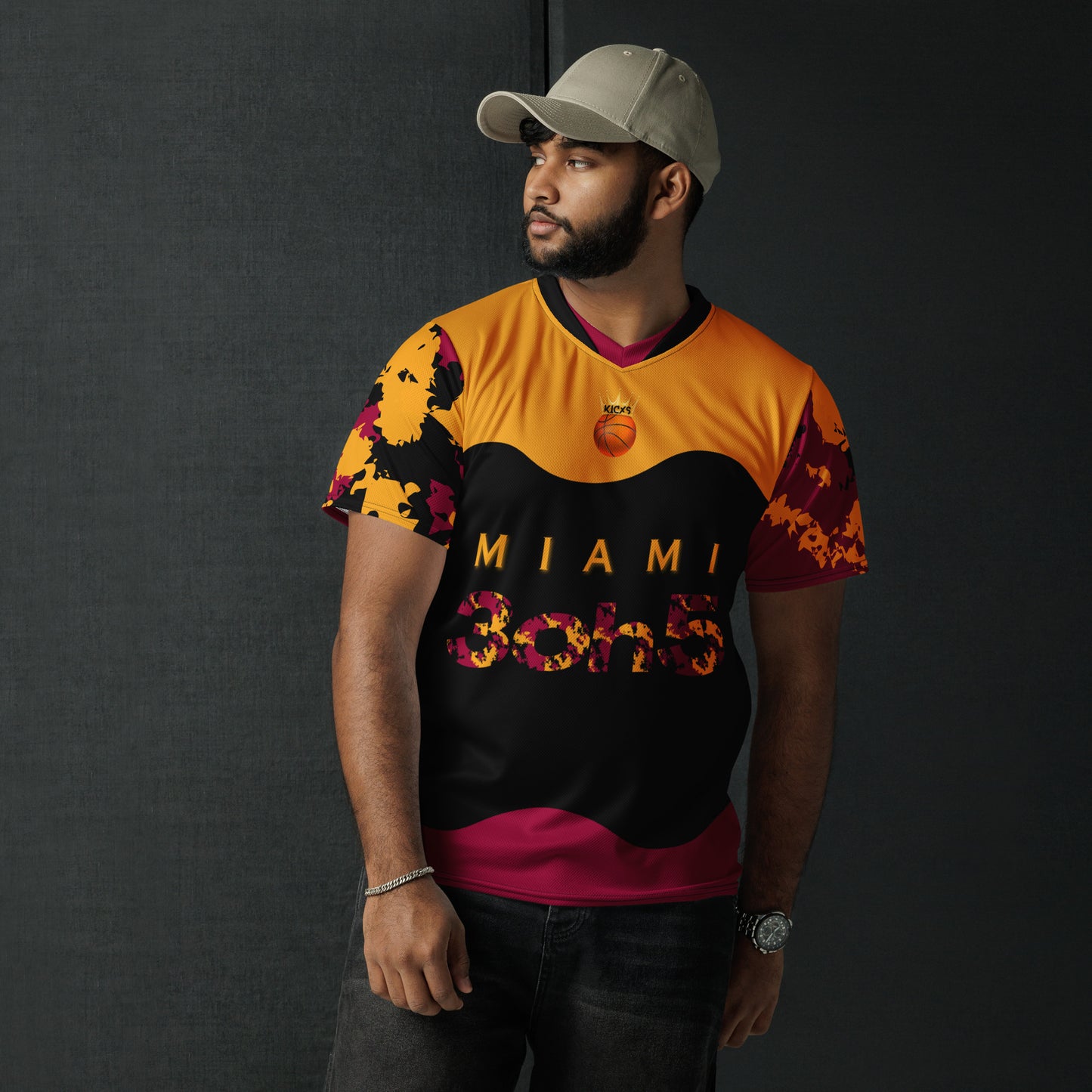 Kicxs Miami 3oh5 Unisex Sports Jersey