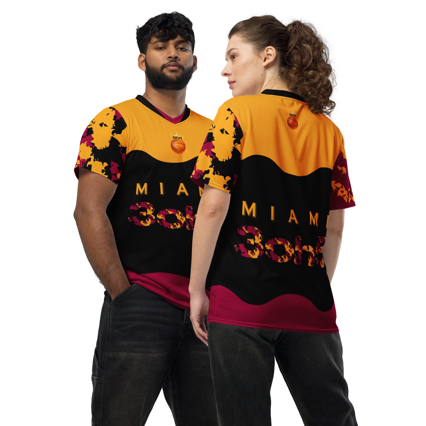 Kicxs Miami 3oh5 Unisex Sports Jersey