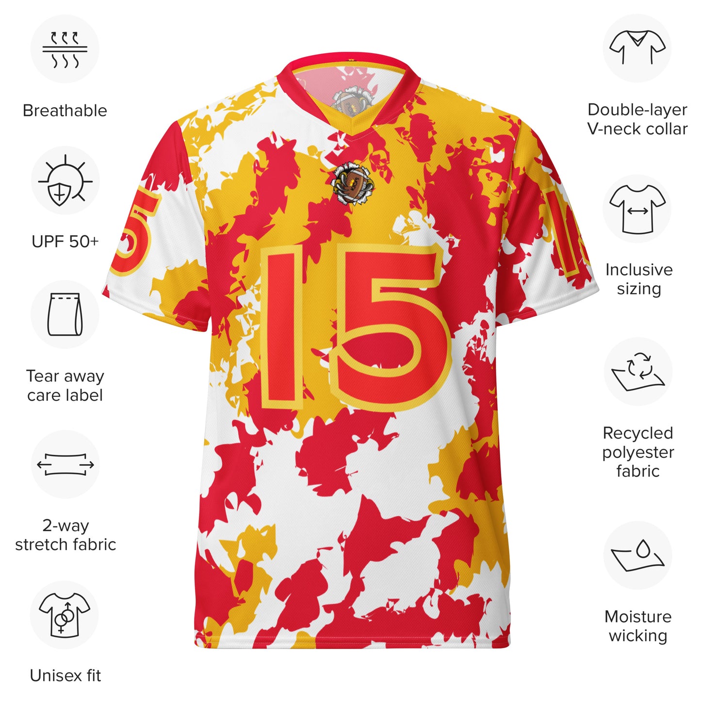 Kicxs Chiefs Camo Unisex Sports Jersey