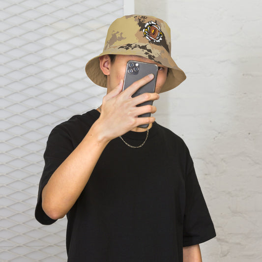 Kicxs Tan Camo Reversible Bucket Hat $ Kicxs Pro Sports Apparel Kicxs Apparel 1Tweezy Apparel