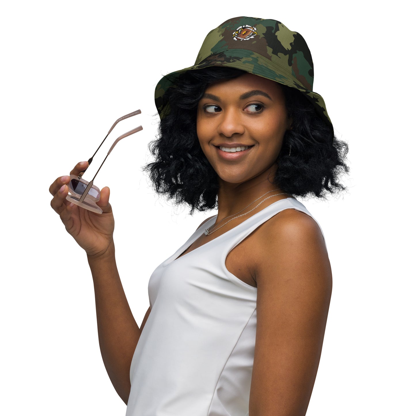 Kicxs Camouflage Reversible Bucket Hat