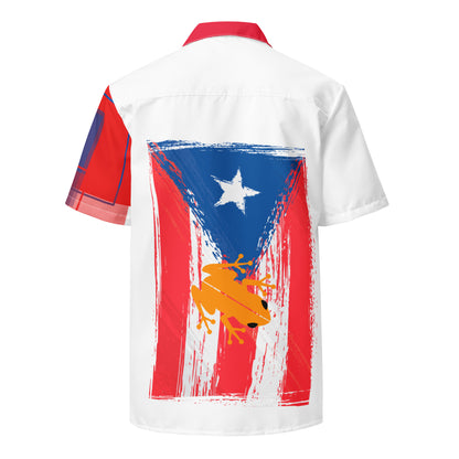Puerto Rico Unisex Button Shirt