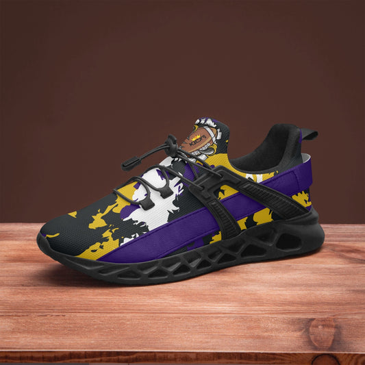 Kicxs Ravens Camo Mesh Running Shoes