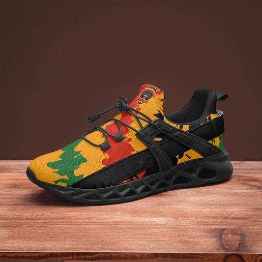 Rastaman Camo Unisex Running Sneakers