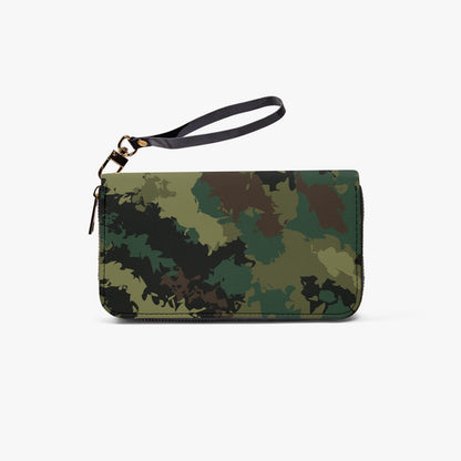 Kicxs Camouflage PU Leather Strap Zipper Wallet