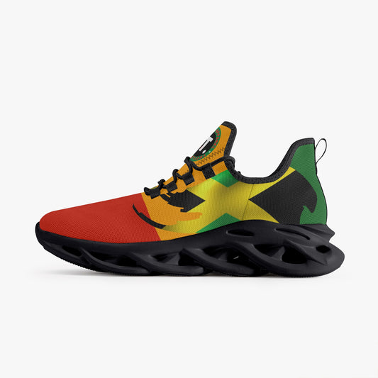 Rastaman Jamaican Bounce Mesh Knit Sneakers