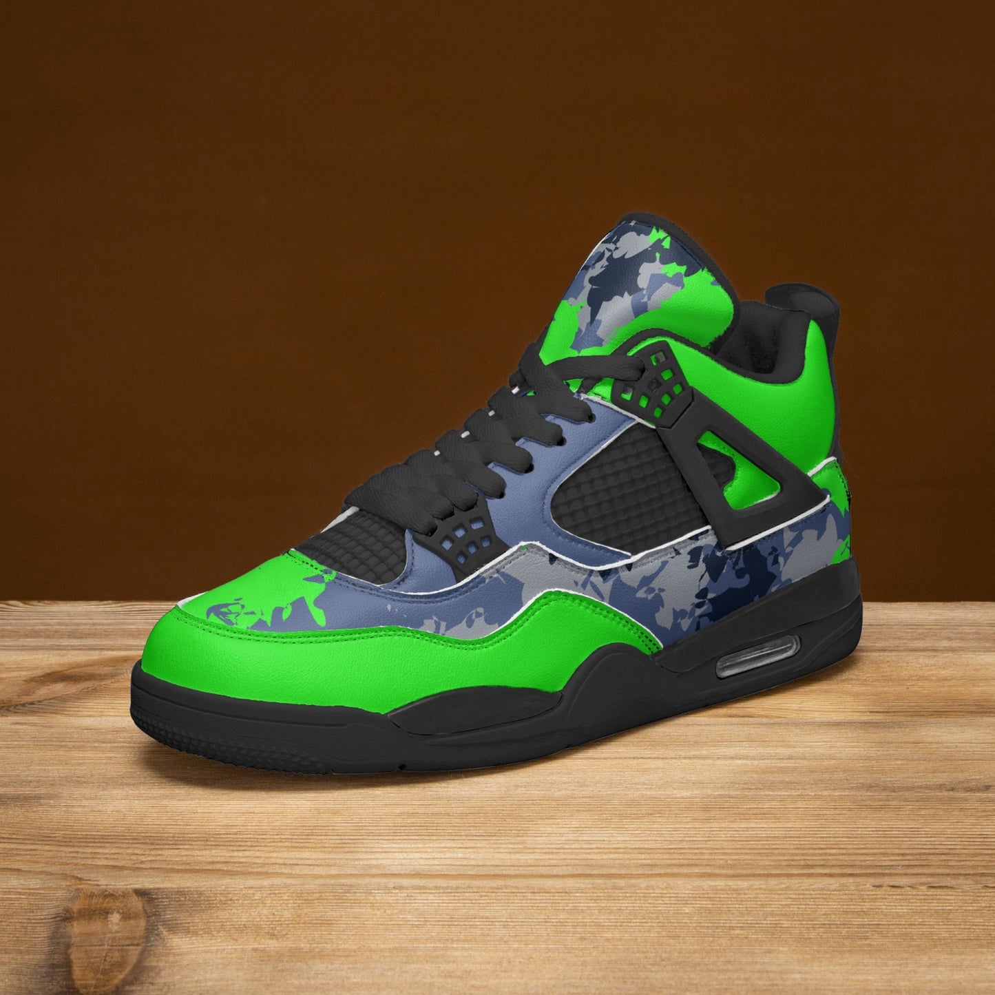 Kicxs Seahawks High-Top Sneakers -Black Sole