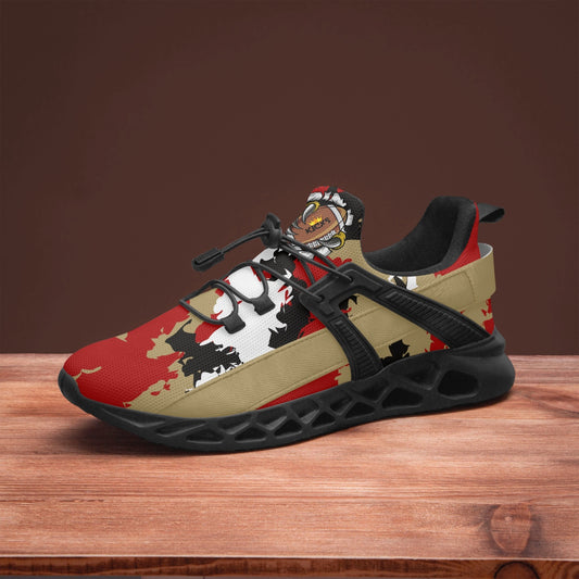 Kicxs Forty-Niners Camo Mesh Running Shoes