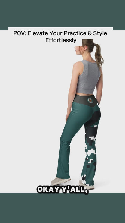 Kicxs PHI Camo2 Flare Leggings