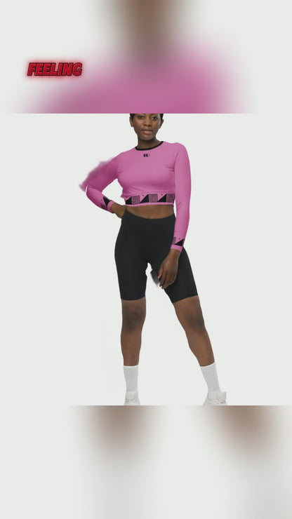 Kicxs Miami Soccer Long-Sleeve Crop Top